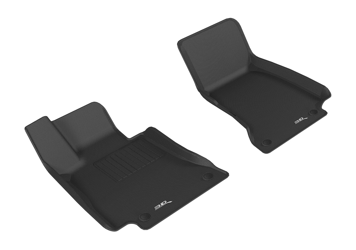 3D MAXpider KAGU Floor Mat (BLACK) compatible with MERCEDES-BENZ E-CLASS SEDAN/E43 AMG SEDAN 2019-2023 - Front Row