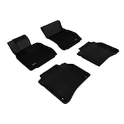 3D MAXpider Custom Fit Kagu Floor Mat Black Compatible with Mercedes-Benz S-Class / S63/S65 AMG Sedan W222 2014-2020 - Full Set