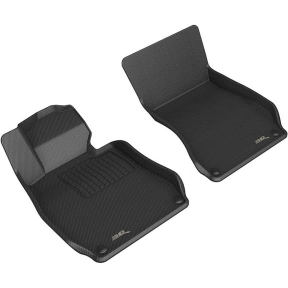 3D MAXpider Custom Fit Kagu Floor Mat (Black) Compatible with Mercedes-Benz S-Class (W223) 2021-2023 - Front Row