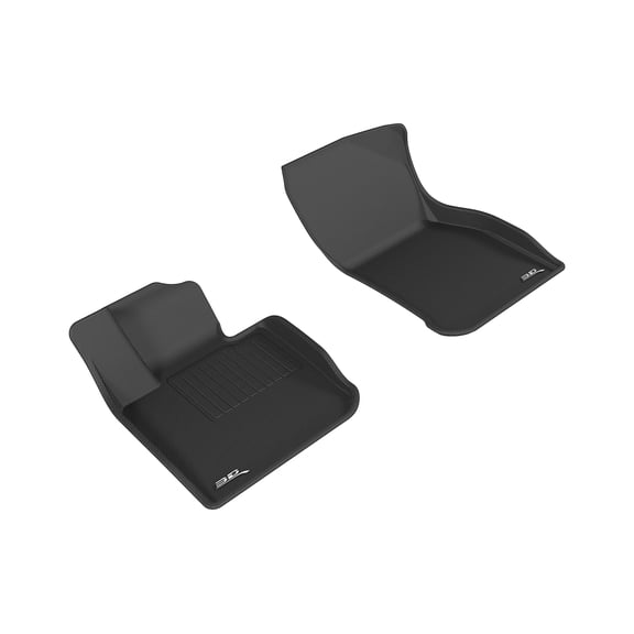 3D MAXpider Custom Fit Kagu Floor Mat (Black) Compatible with MINI Cooper/S/JCW Hardtop 4-Door 2014-2023 - Front Row