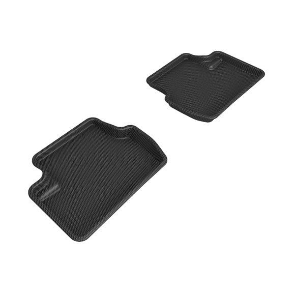 3D MAXpider Custom Fit KAGU Floor Mat (BLACK) Compatible with MITSUBISHI LANCER/EVOLUTION X 2008-2017 - Second Row