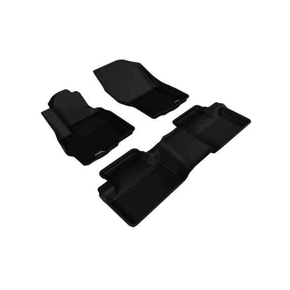 3D MAXpider Custom Fit Kagu Floor Mat (Black) Compatible with Mitsubishi Outlander Sport 2011-2024 - Full Set