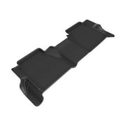 3D MAXpider Custom Fit Kagu Floor Mat Black Compatible with Nissan Frontier Crew Cab 2022-2025 - Second Row