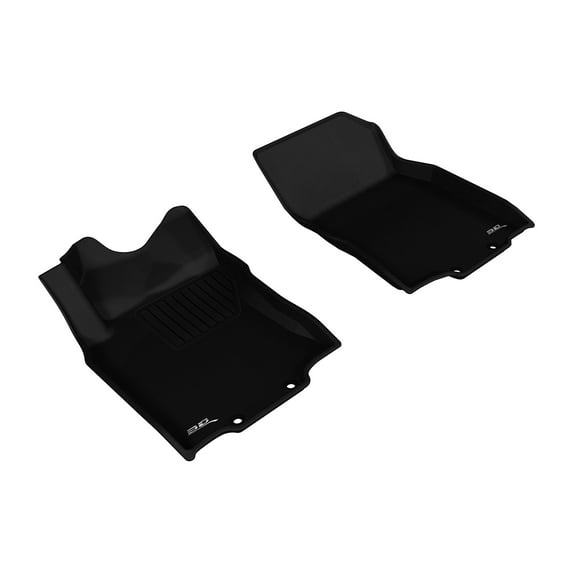 3D MAXpider Custom Fit Kagu Floor Mat (Black) Compatible with Nissan Rogue 2014-2020 / Rogue Sport 2017-2022 - Front Row