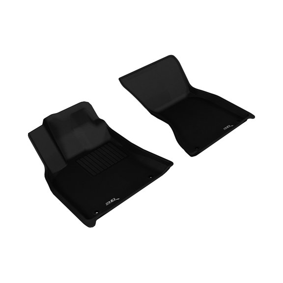 3D MAXpider Custom Fit KAGU Floor Mat (BLACK) Compatible with PORSCHE MACAN (95B) 2014-2023 - Front Row