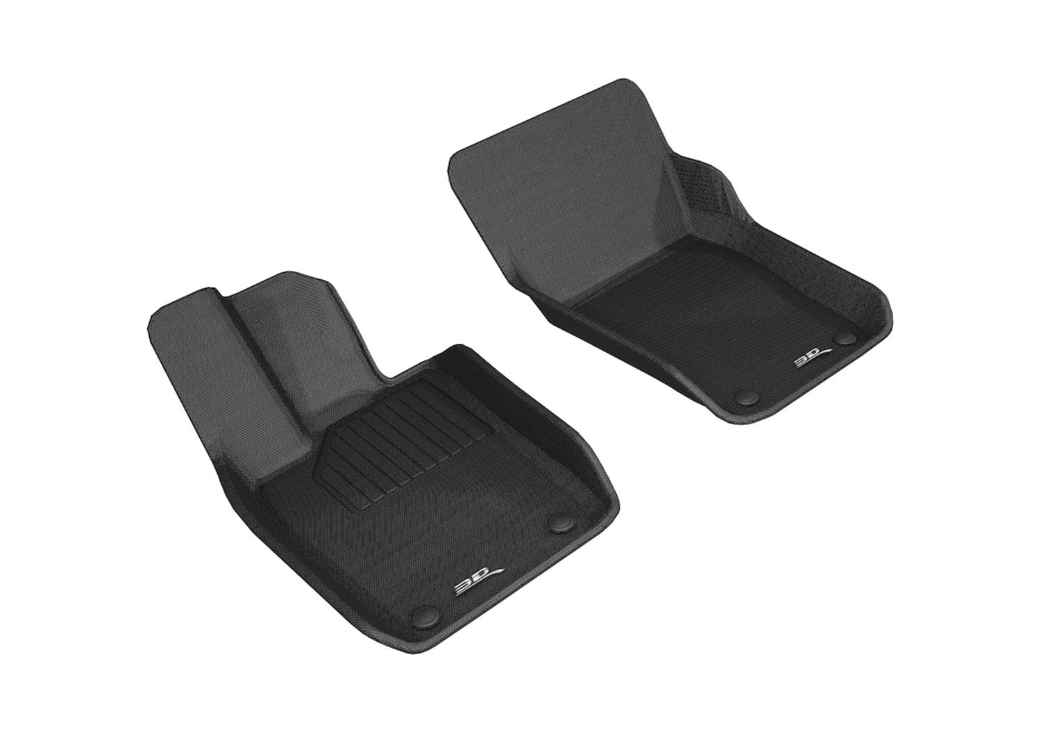 3D MAXpider Custom Fit Kagu Floor Mat (Black) Compatible with Porsche Panamera (971) 2017-2025 / Panamera E-Hybrid (971) 2020-2025 - Front Row