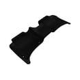 thumbnail image 1 of 3D MAXpider Second Row Custom Fit All-Weather Floor Mat for Select Porsche Cayenne/Volkswagen Touareg Models - Kagu Rubber (Black), 1 of 5