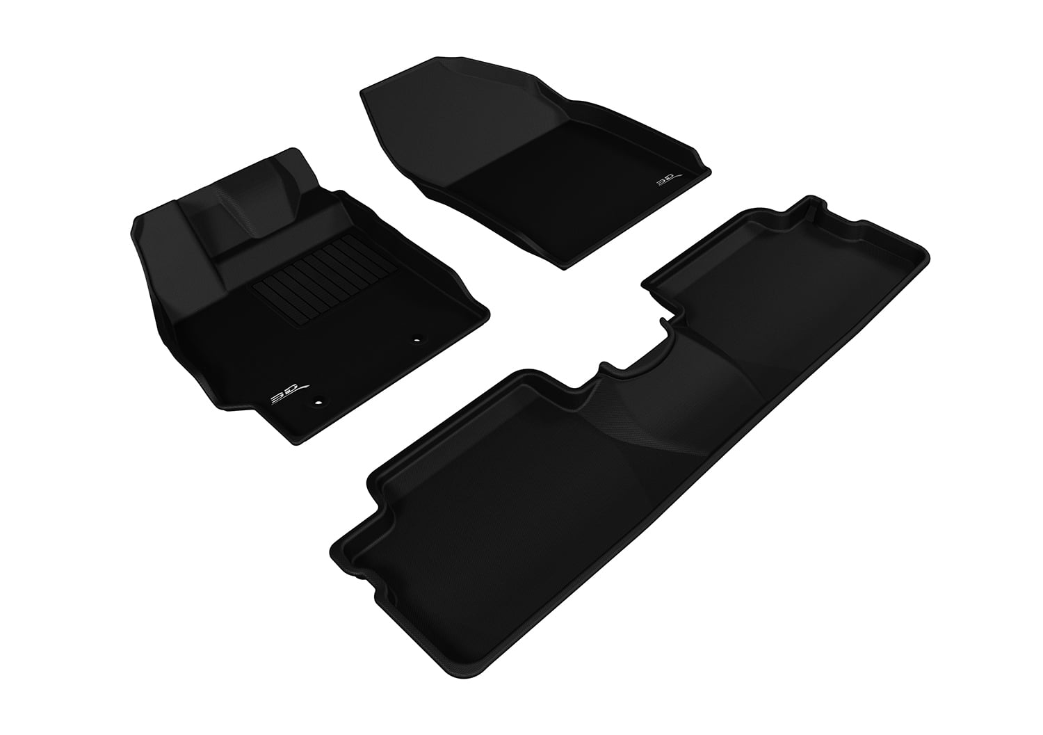 3D MAXpider Custom Fit Kagu Floor Mat (Black) Compatible with Scion XB 2013-2015 - Full Set