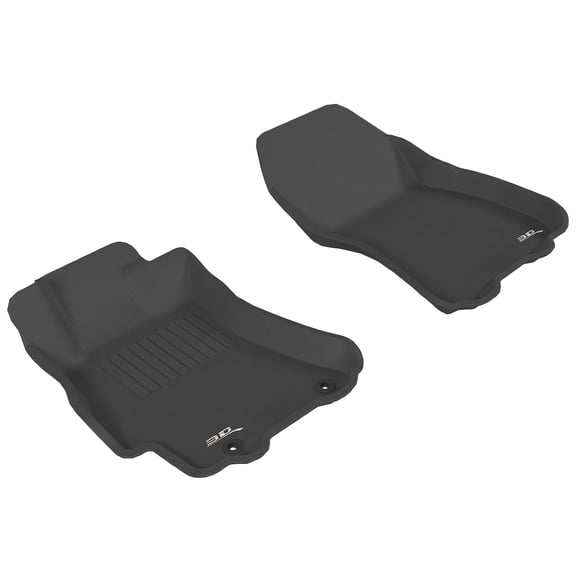 3D MAXpider Front Row Custom Fit All-Weather Floor Mat for Select Subaru Legacy/Outback Models - Kagu Rubber (Black)