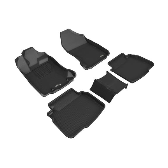 3D MAXpider Custom Fit Kagu Floor Mat (Black) Compatible with Subaru Legacy/Outback 2020-2025 - Full Set