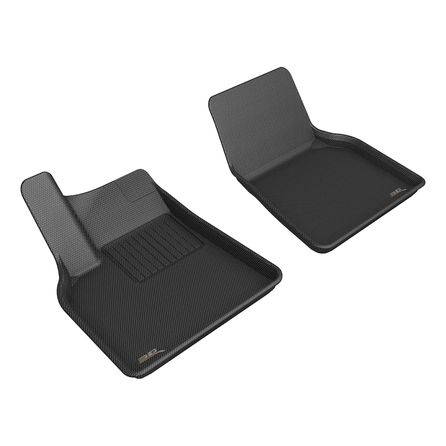 3D MAXpider Black Thermoplastic Rubber Floor Mats for Tesla Model Y