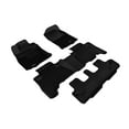 thumbnail image 1 of 3D MAXpider Custom Fit Kagu Floor Mat (Black) Compatible with Toyota 4Runner 7-Seat 2013-2024 - Full Set, 1 of 5