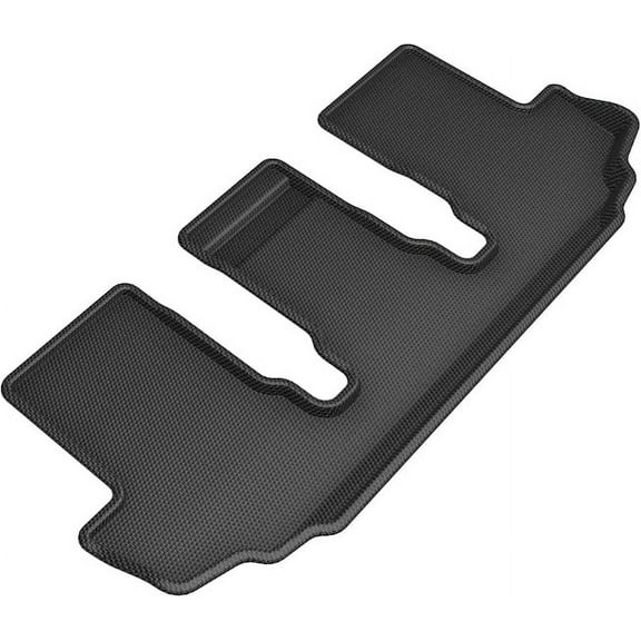 3D MAXpider Custom Fit Kagu Floor Mat (Black) for 2020-2022 Toyota Highlander - 3RD Row
