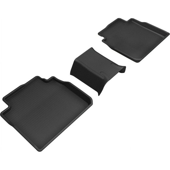3D MAXpider Custom Fit Kagu Floor Mat (Black) Compatible with Toyota Avalon Gasoline 2019-2022 / Lexus Es Gasoline 2019-2025 - R2(3Pcs)
