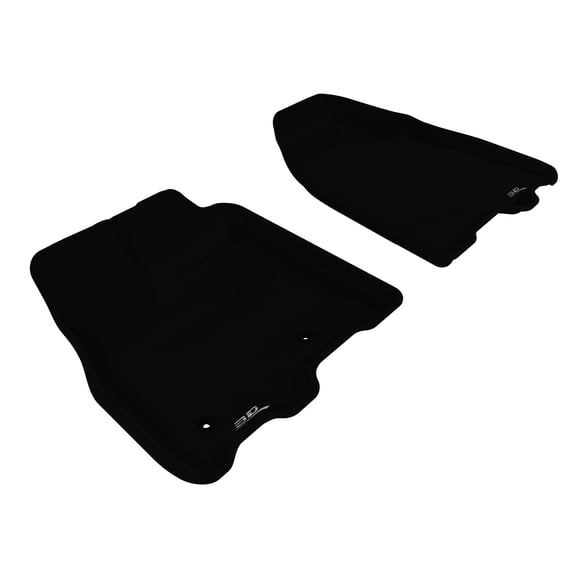 3D MAXpider Custom Fit All-Weather Floor Mat (Black) Compatible with Toyota Sienna 2011-2012 - R1