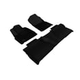 thumbnail image 1 of 3D MAXpider Custom Fit KAGU Floor Mat (BLACK) Compatible with TOYOTA TUNDRA DOUBLE CAB 2014-2021 - Full Set, 1 of 5
