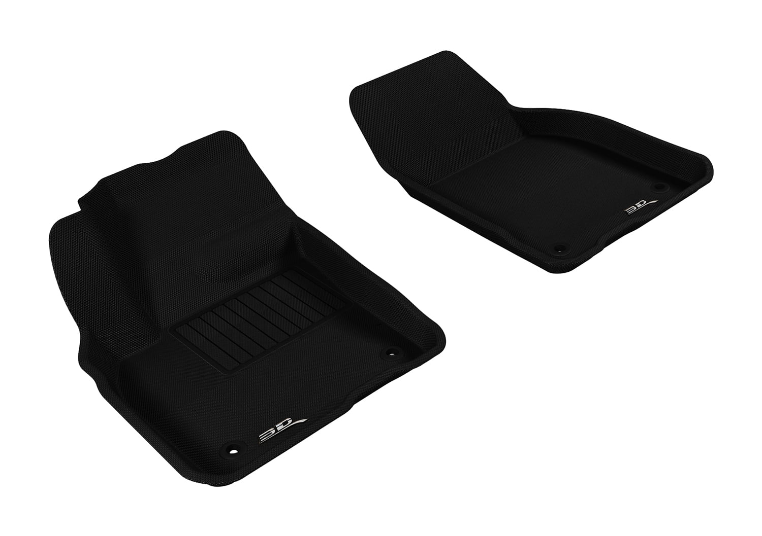 3D MAXpider Custom Fit Kagu All-Weather Floor Mats (Black) Compatible with Volvo C30 2007-2013 - R1