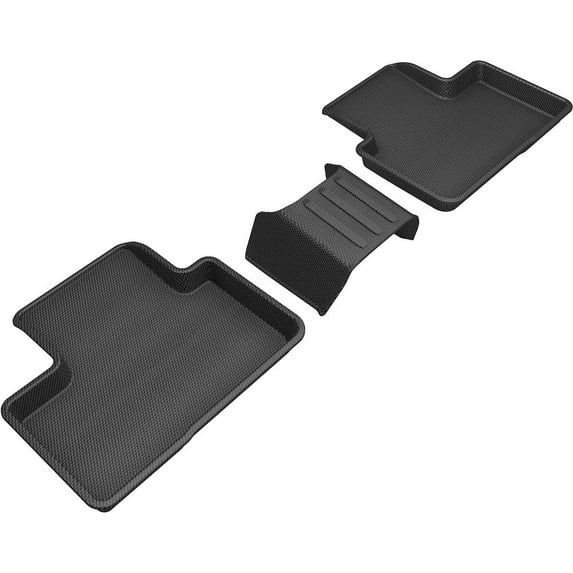 3D MAXpider Custom Fit KAGU Floor Mat (BLACK) Compatible with VOLVO XC40 2019-2023 - Second Row