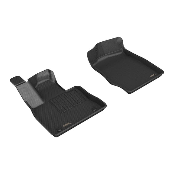 3D MAXpider Kagu Floor Mat (Black) Compatible with Ford Explorer 2021-2024 - Front Row