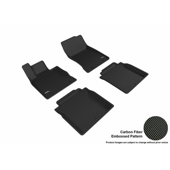 3D MAXpider  Kagu R1 R2 Floor Mat for 2017-2018 Genesis G90 RWD - Black
