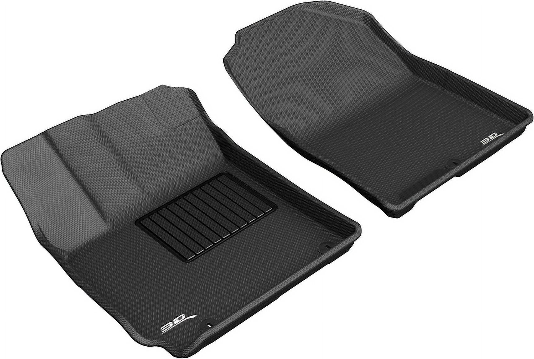 3D MAXpider Custom Fit Kagu Floor Mat (Black) Compatible with Hyundai KONA 2018-2023 - Front Row