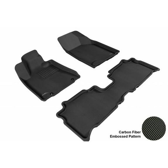3D MAXpider L1LX01001509 LEXUS RX330/350 2004-2009 KAGU BLACK R1 R2 Floor Mat