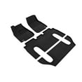 thumbnail image 1 of 3D MAXpider Custom Fit Elegant Floor Mat (Black) for 2016-2021 Tesla Model X 6-SEAT - 1ST Row 2ND Row 3RD Row, 1 of 6