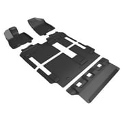 3D MAXpider Custom Fit Kagu Floor Mat Black Compatible with Toyota Sienna 8-Seat 2021-2023 - Full Set