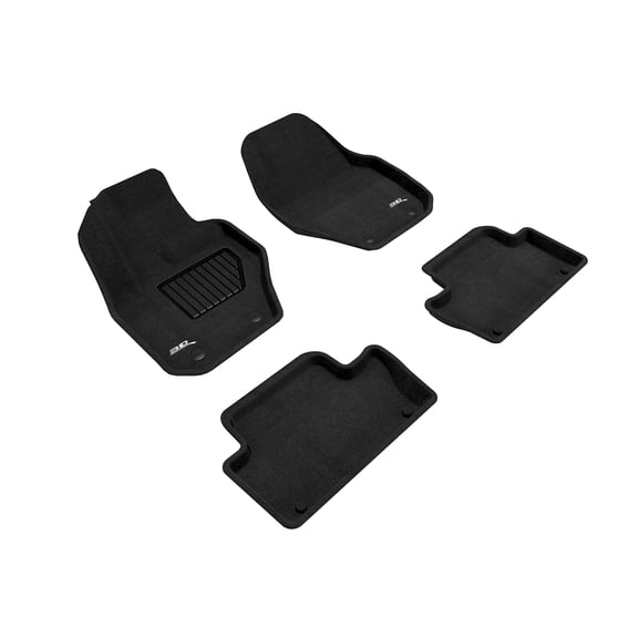 3D MAXpider All-Weather Carpeted Floor Mats Custom Fit for 2010-2017 Volvo XC60 Car Floor Liners Elegant Series (1ST & 2ND Row)