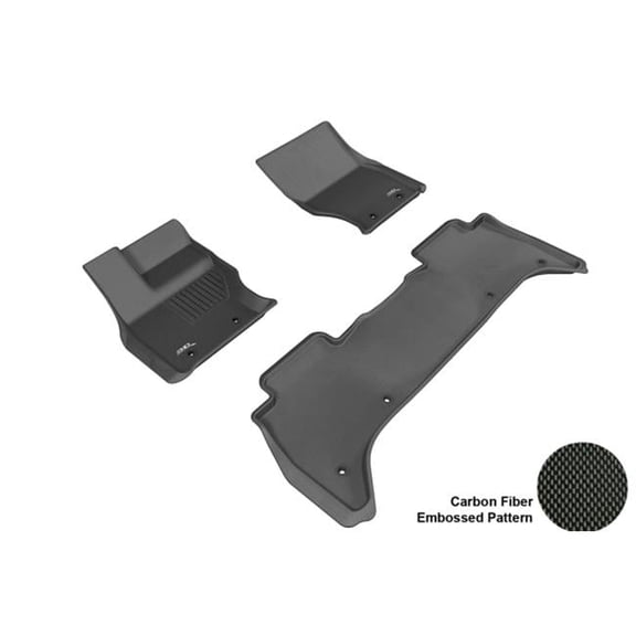 3D MAXpider  LAND ROVER RANGE ROVER 2014 KAGU BLACK R1 R2 Floor Mat