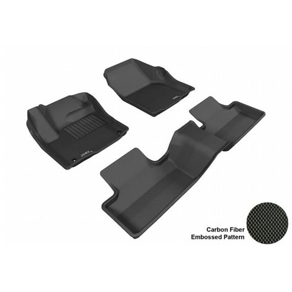 3D MAXpider LAND ROVER RANGE ROVER EVOQUE 2012-2013 KAGU BLACK R1 R2 Floor Mat