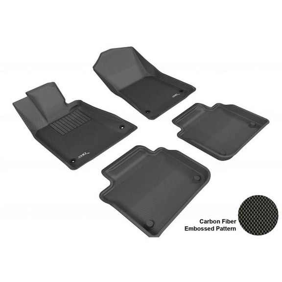 3D MAXpider  LEXUS GS350 2013-2014 KAGU BLACK R1 R2 (RWD ONLY) Floor Mat
