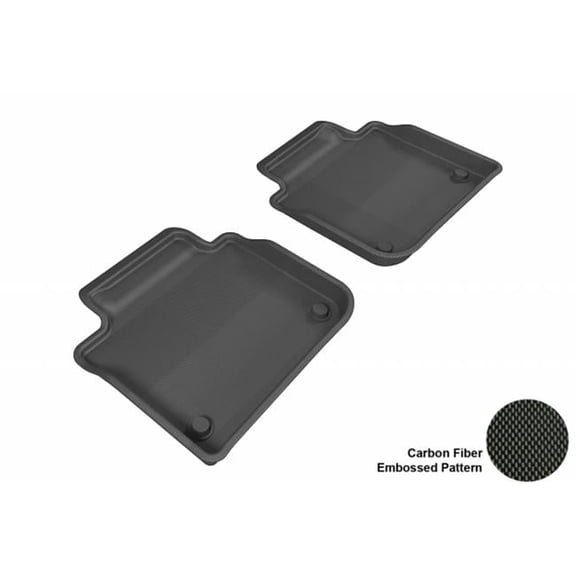 3D MAXpider  LEXUS GS350 2013-2014 KAGU BLACK R2 Floor Mat