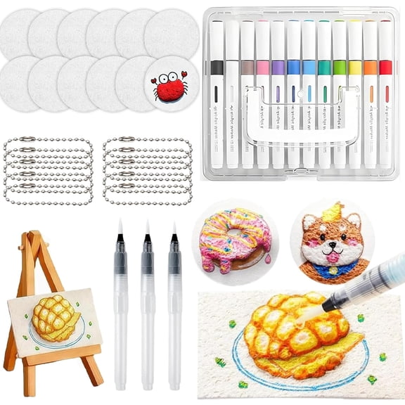 3D Magic Foam Painting, 12 Colors Puffy Paint Markers for Art (Round)