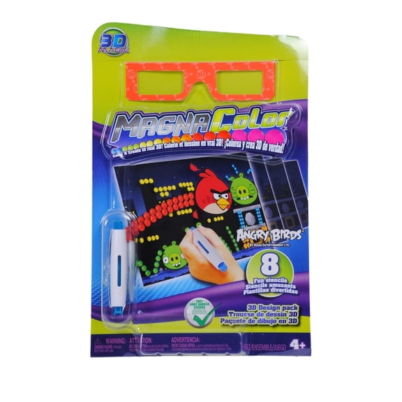3D Magic Magna Color Angry Birds Refill Pack