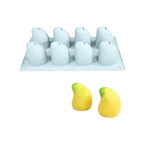 3D Mangos Shape Silicone Cake Molds Multi Cavity For Mousses Chocolate Ice Cream Dessert Making And Baking Decorations
