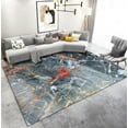 thumbnail image 1 of 3D Marble Textured Carpet Light Luxury Living Room Decoration Carpets Large Area Lounge Sofa Rugs Bedroom Washable Floor Mats, 1 of 5