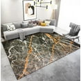thumbnail image 1 of 3D Marble Textured Carpet Light Luxury Living Room Decoration Carpets Large Area Lounge Sofa Rugs Bedroom Washable Floor Mats, 1 of 5