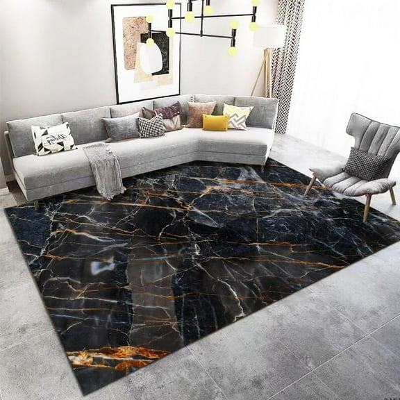 3D Marble Textured Carpet Light Luxury Living Room ration Carpets Large Area Lounge Sofa Rugs Bedroom Washable Floor Mats