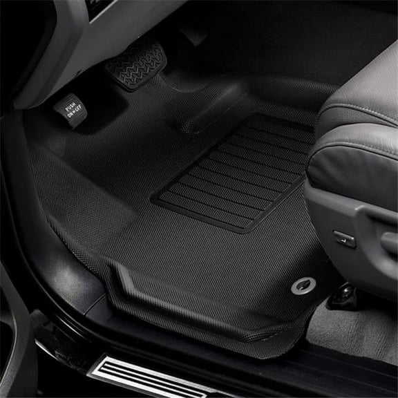 3D Maxpider 1st & 2nd Row Floormats for 2015-2020 Tesla Model S Kagu, Black