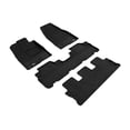 thumbnail image 1 of 3D Maxpider 2014-2019 Fits Toyota Highlander 1st Row 2nd Row Elegant Woven Nylon 3rd Black Row Floor Mat L1TY16304709, 1 of 3