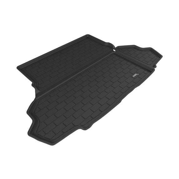 3D Maxpider 2015-2023 Fits Ford Mustang Custom Fit Kagu Carbon Fiber Embossed Pattern Cargo Liner Black M1FR0861309