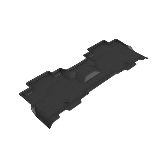 3D Maxpider 2018-2024 Fits Ford Expedition Max Kagu 2Nd Row Carbon Fiber Embossed Pattern Black Floor Mats L1FR14821509