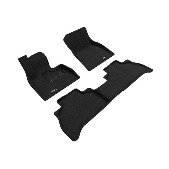 3D Maxpider 2019-2026 Fits BMW X5 G05 5-Passenger Elegant Woven Nylon Black 1st 2nd Row Floor Mat L1BM10204709