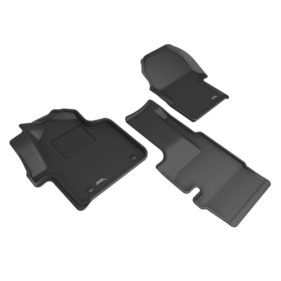 3D Maxpider 2019-2026 Fits Mercedes-Benz Sprinter Cargo Van Bucket Seats Kagu Black 1st Row Floor Mat L1MB19511509