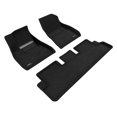 thumbnail image 1 of 3D Maxpider 2020-2023 Fits Tesla Model 3 Elegant 1st Row 2nd Row Woven Nylon Floor Mat Black L1TL02604709, 1 of 5