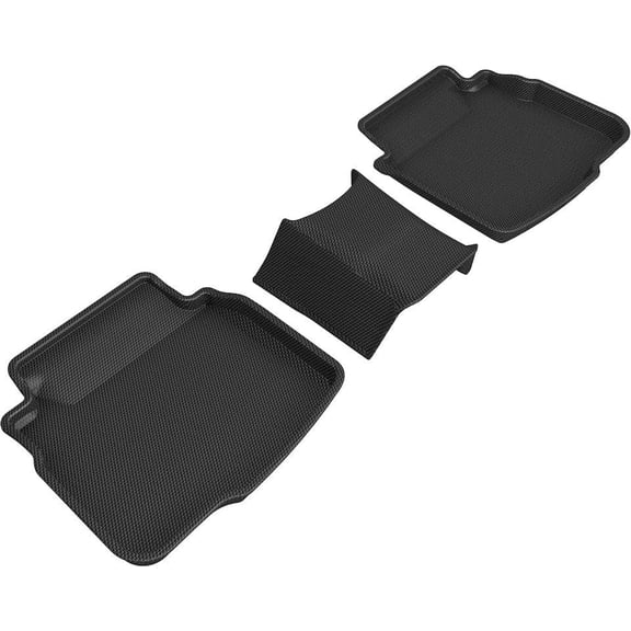 3D Maxpider 2020-2024 Fits Subaru Legacy Outback Kagu Black 2nd Row Carbon Fiber Embossed Pattern Floor Mat L1Sb02821509