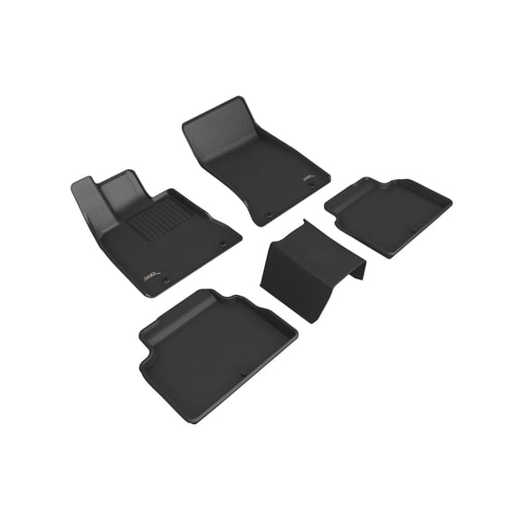 3D Maxpider 2021-2024 Fits Genesis G80 Kagu Black 1st 2nd Rows Floor Mats L1GS00601509