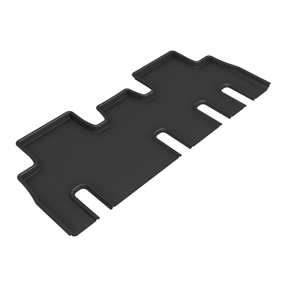 3D Maxpider 2022-2024 Fits Tesla Model X Custom Fit 7 Seat 2nd Row Black Kagu Carbon Fiber Embossed Pattern Floor Mat L1TL04821509