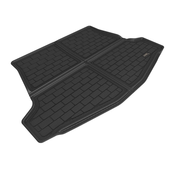 3D Maxpider 2023 Fits Toyota BZ4X Black Kagu Carbon Fiber Embossed Pattern Cargo Liner M1TY2901309
